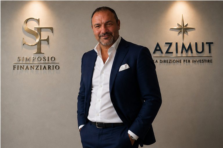 Simone Foresti in ufficio
